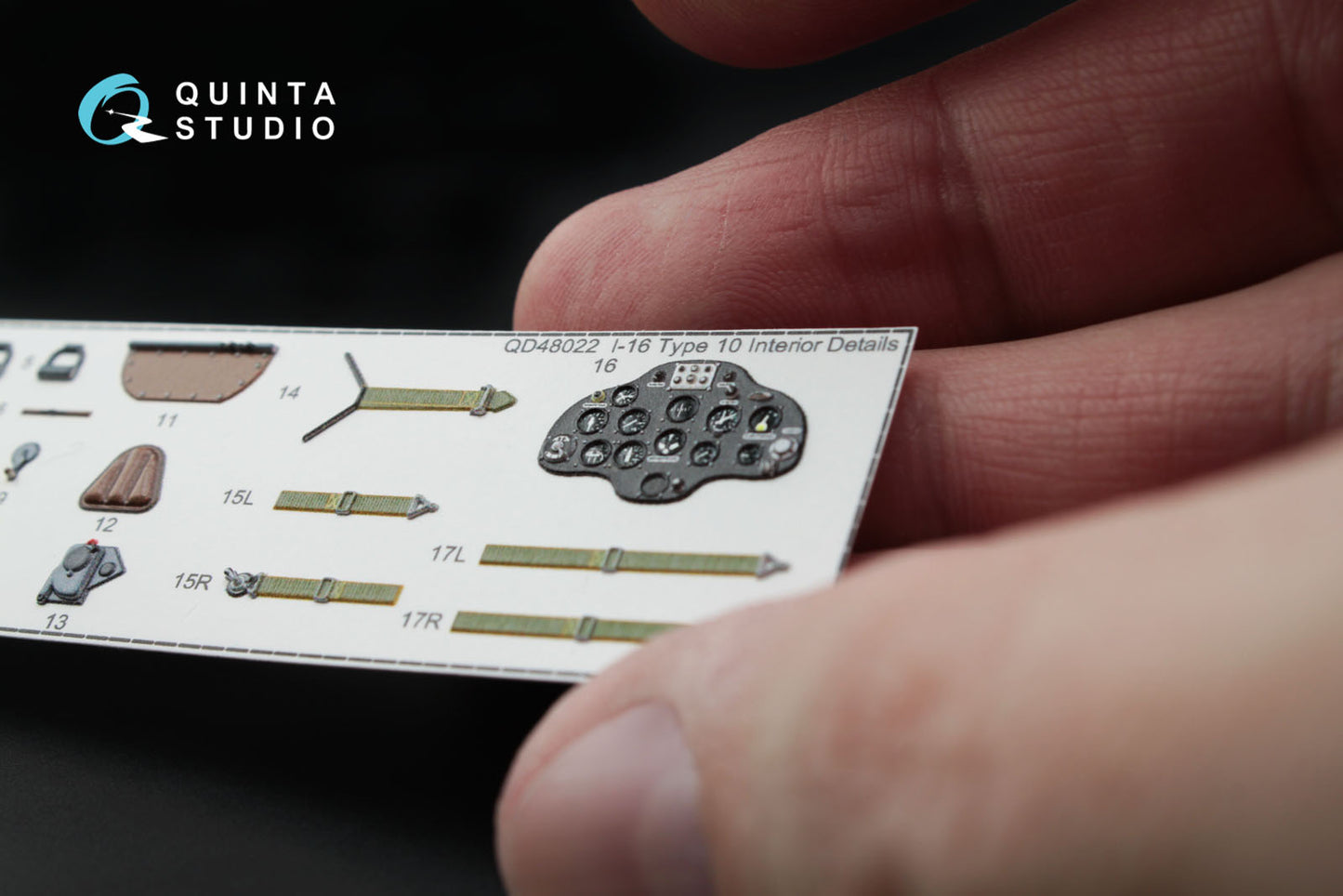 Quinta Studio QD48022 1:48 I-16 Type 10 3D Interior Decal