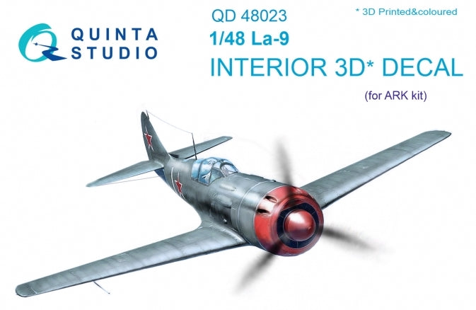 Quinta Studio QD48023 1:48 Lavochkin La-9 3D-Printed Interior Decals