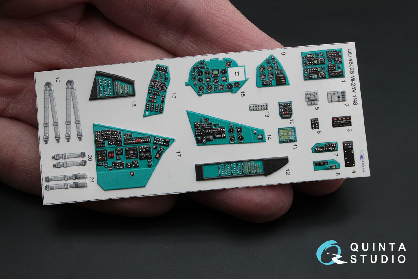 Quinta Studio QD48026 1:48 Mil Mi-24V 3D-Printed Interior Decals