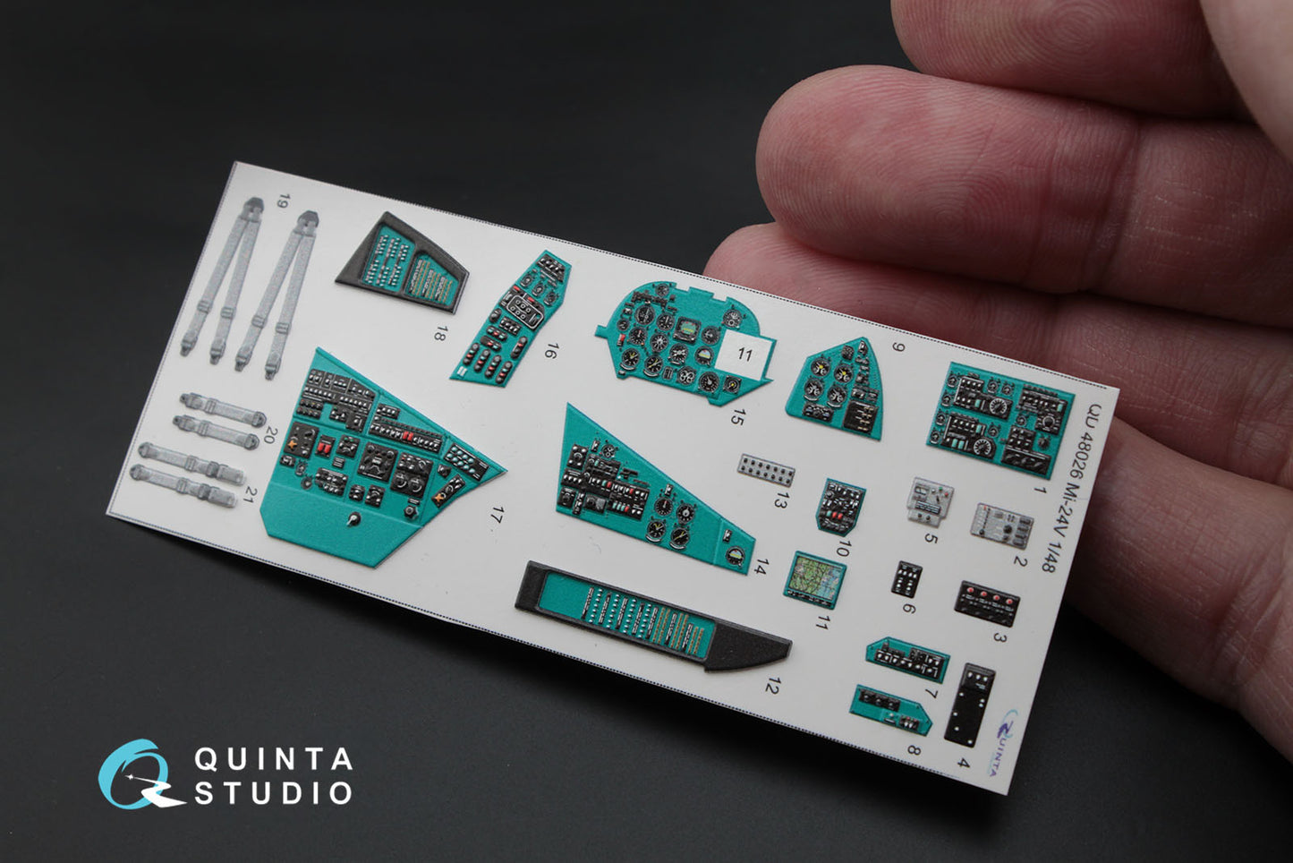 Quinta Studio QD48026 1:48 Mil Mi-24V 3D-Printed Interior Decals
