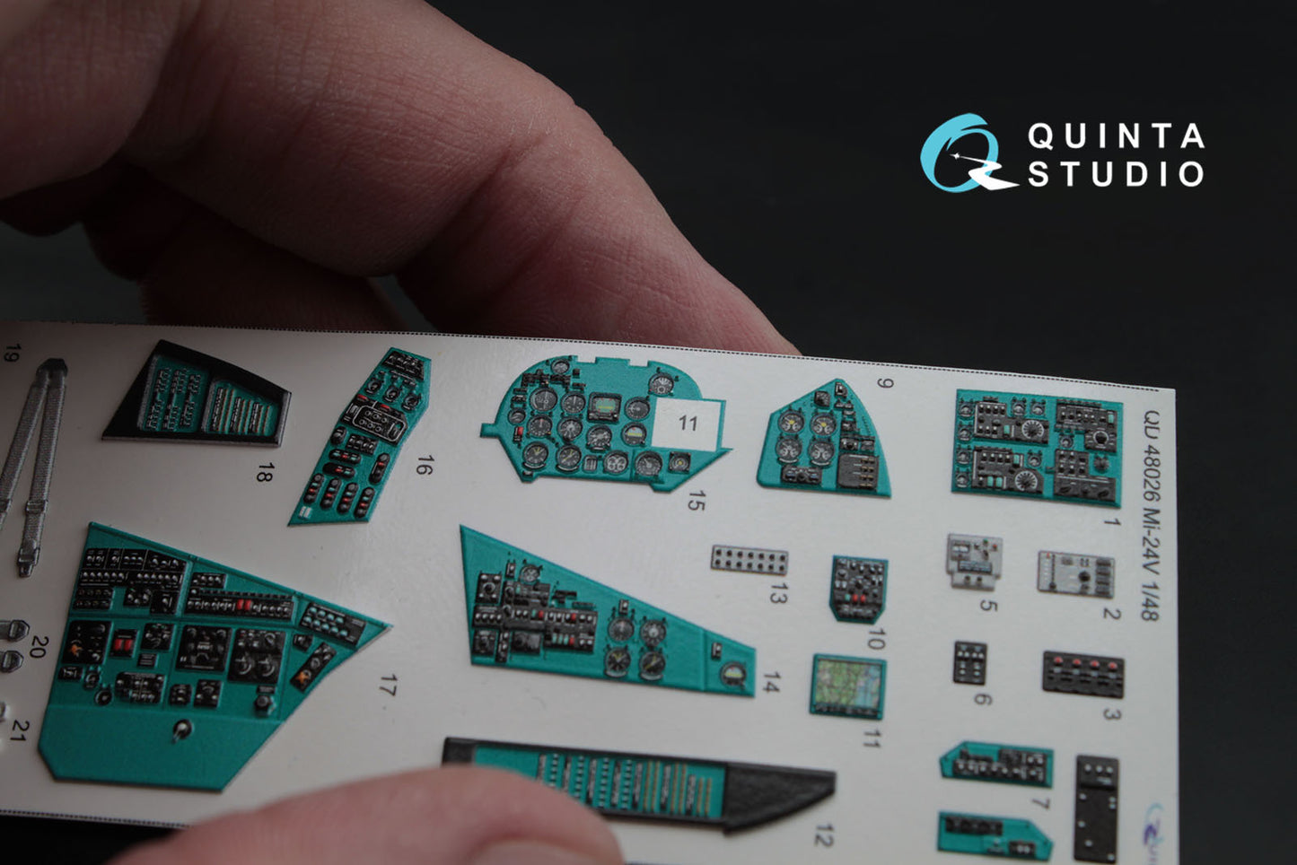 Quinta Studio QD48026 1:48 Mil Mi-24V 3D-Printed Interior Decals