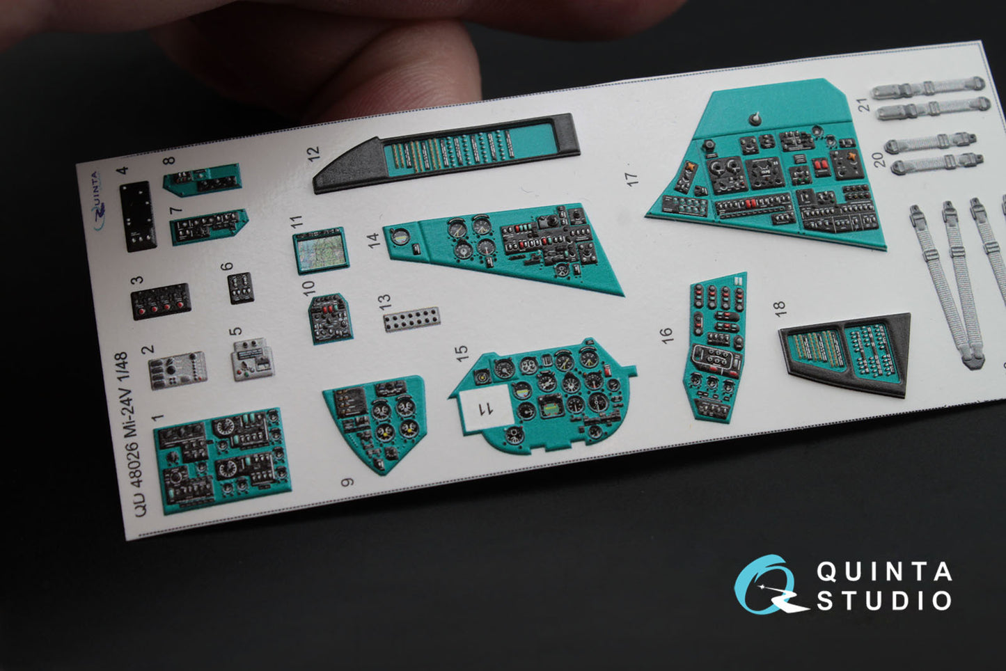 Quinta Studio QD48026 1:48 Mil Mi-24V 3D-Printed Interior Decals