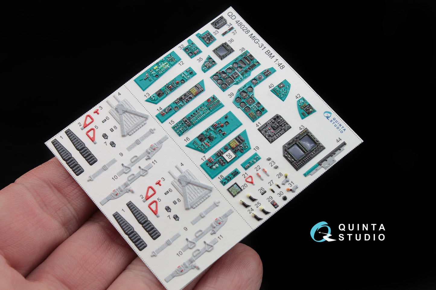 Quinta Studio QD48028 1:48 MiG-31BM 3D Interior Decal