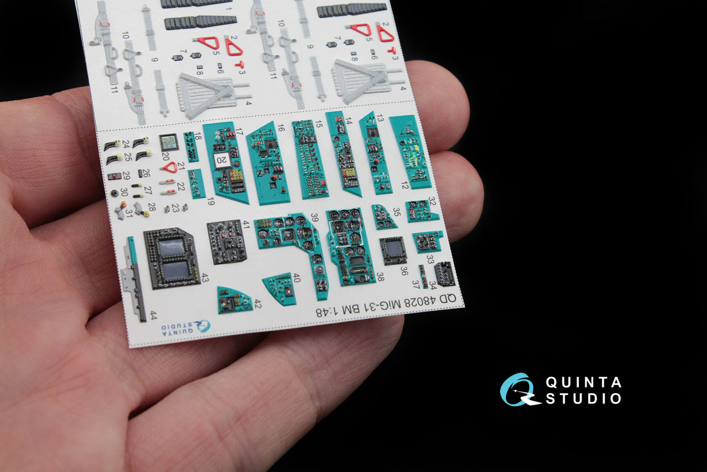 Quinta Studio QD48028 1:48 MiG-31BM 3D Interior Decal