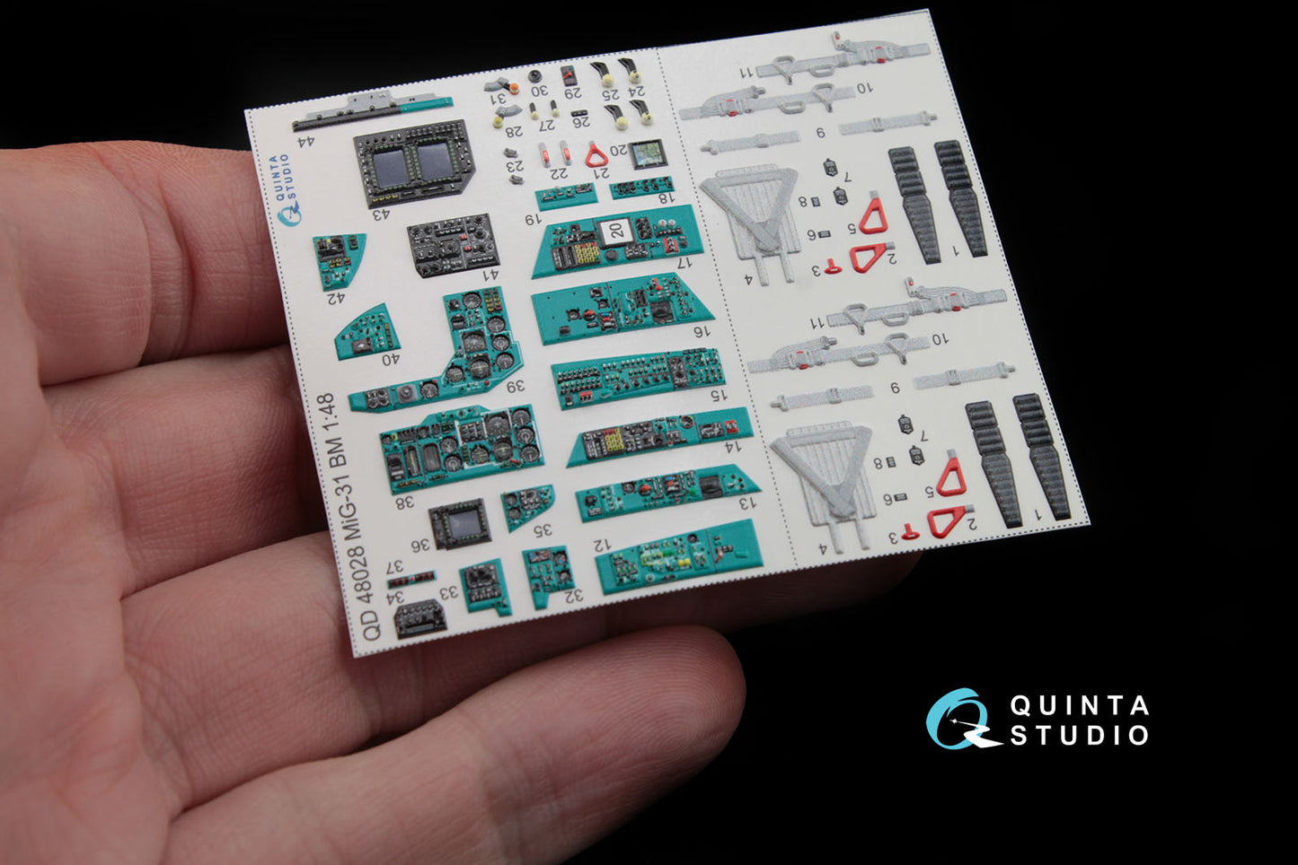 Quinta Studio QD48028 1:48 MiG-31BM 3D Interior Decal