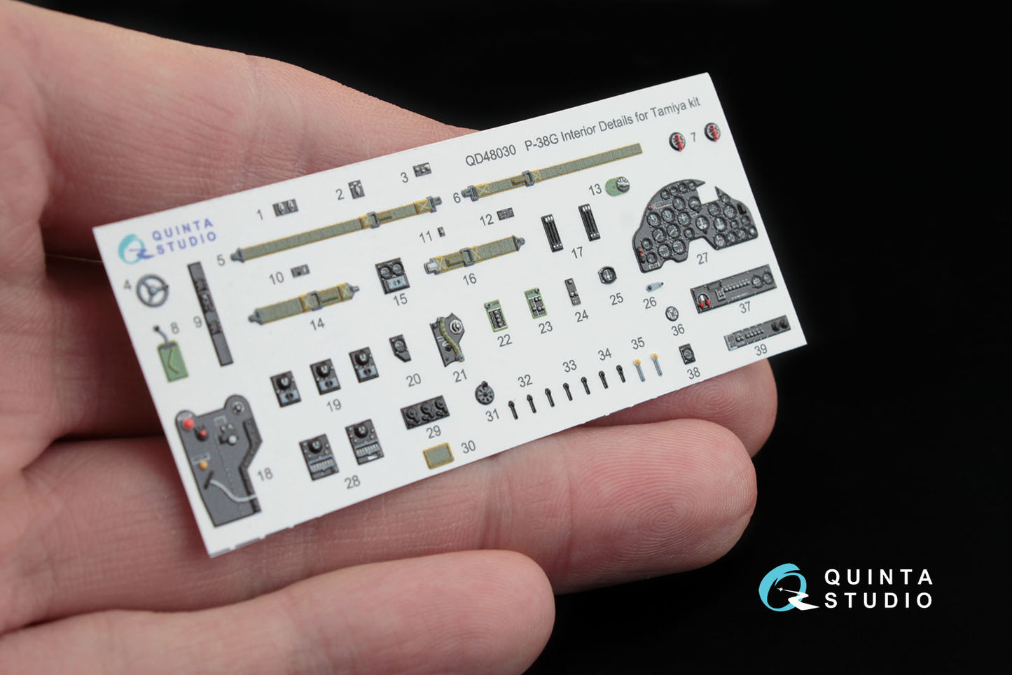 Quinta Studio QD48030 1:48 P-38G Lightning 3D Interior Decal