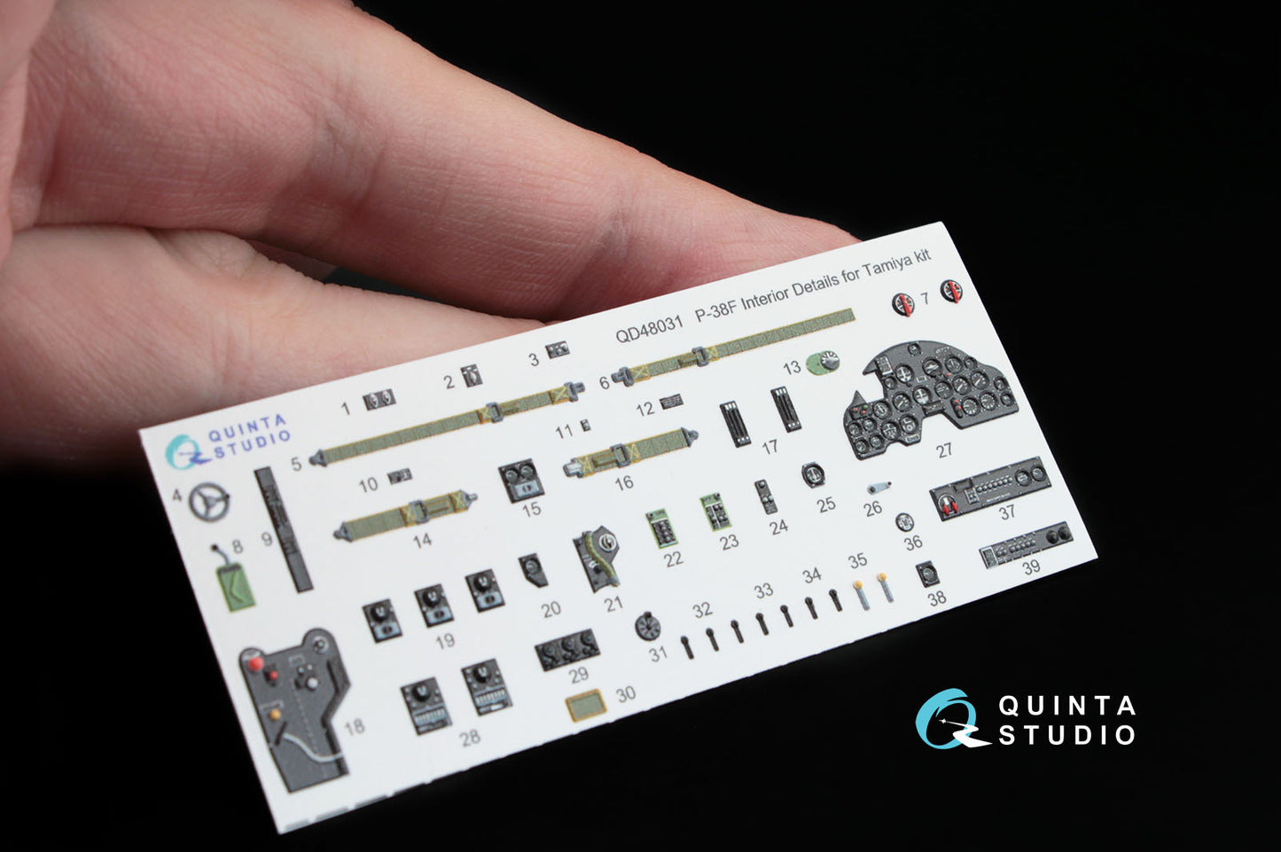 Quinta Studio QD48031 1:48 P-38F Lightning 3D Interior Decal