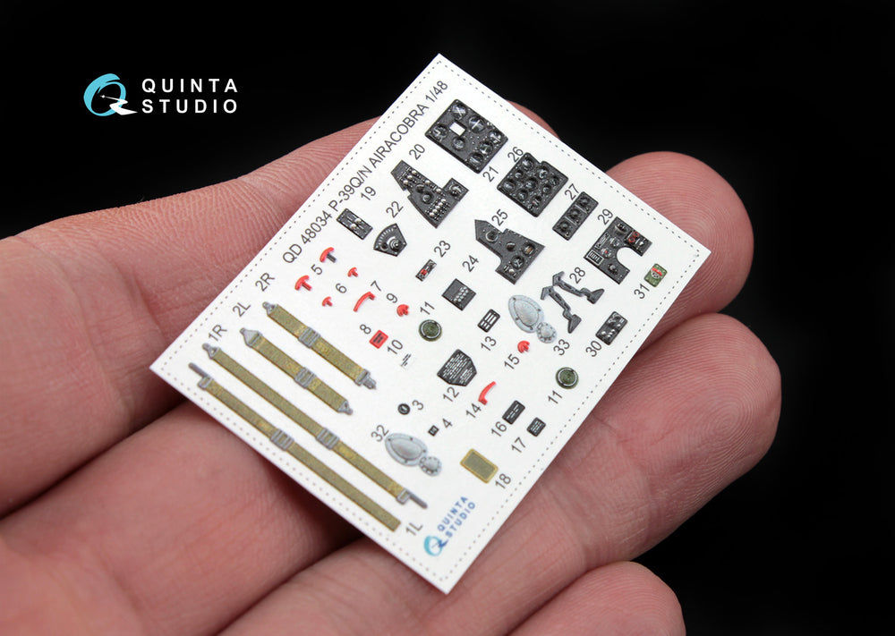 Quinta Studio QD48034 1:48 P-39Q/N Airacobra 3D Interior Decal