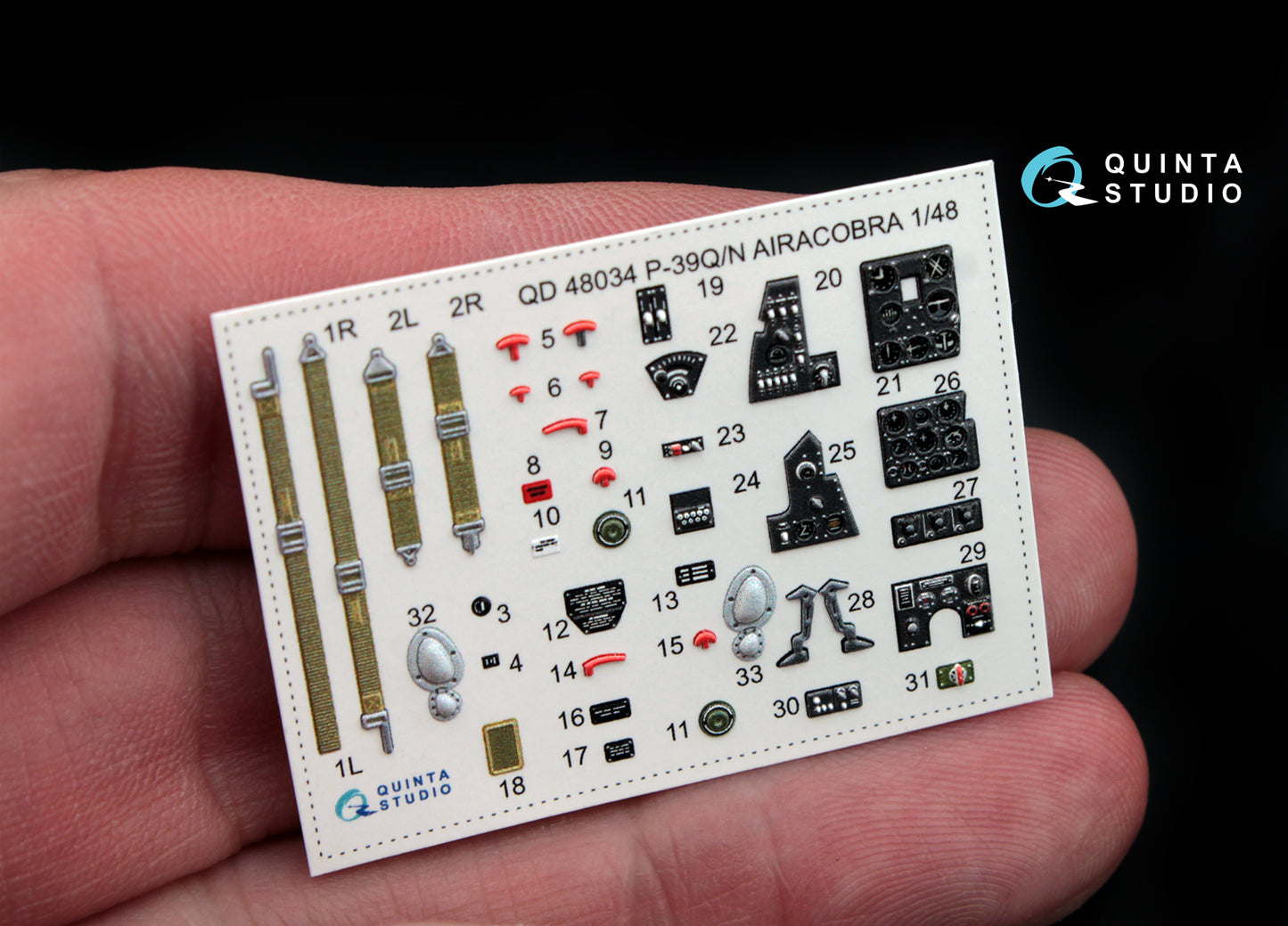 Quinta Studio QD48034 1:48 P-39Q/N Airacobra 3D Interior Decal