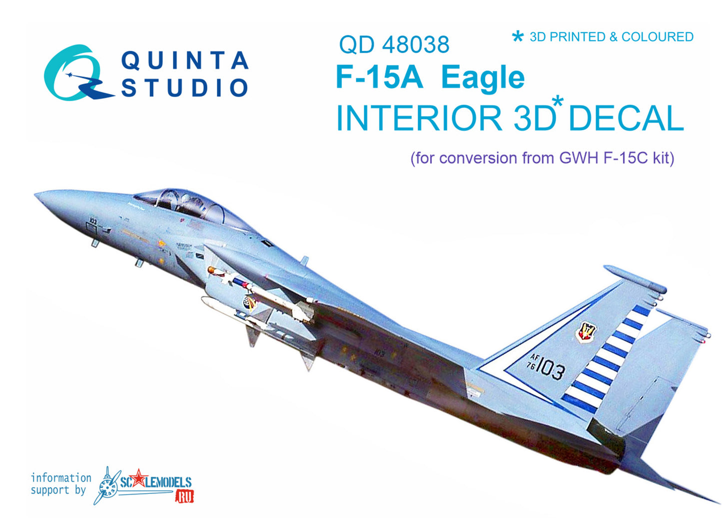 Quinta Studio QD48038 1:48 F-15A Eagle 3D Interior Decal