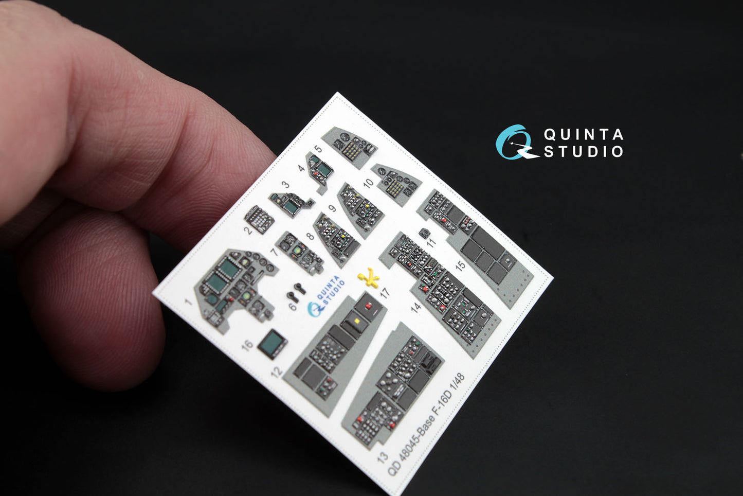 Quinta Studio QD48045 1:48 F-16I Sufa 3D Interior Decal
