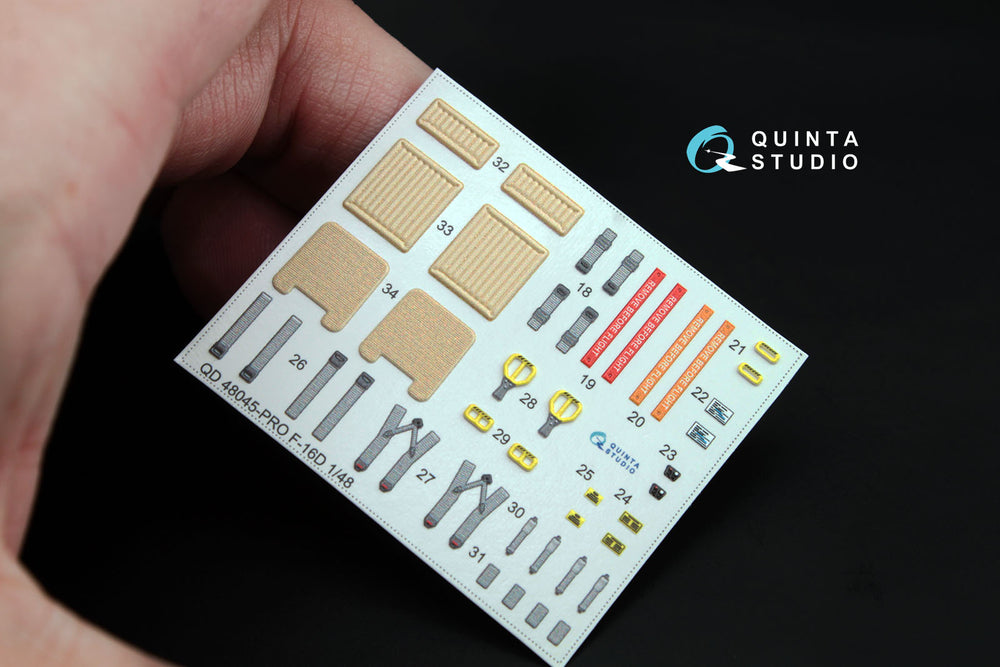 Quinta Studio QD48045 1:48 F-16I Sufa 3D Interior Decal