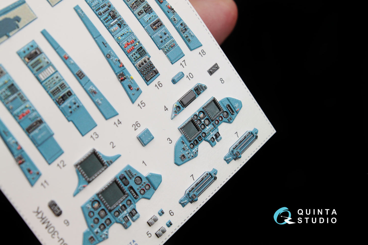 Quinta Studio QD48047 1:48 Su-30MKK Flanker-G 3D Interior Decal