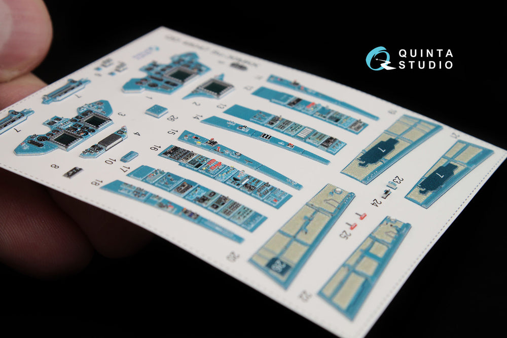 Quinta Studio QD48047 1:48 Su-30MKK Flanker-G 3D Interior Decal