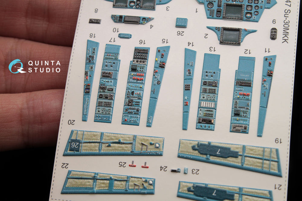 Quinta Studio QD48047 1:48 Su-30MKK Flanker-G 3D Interior Decal