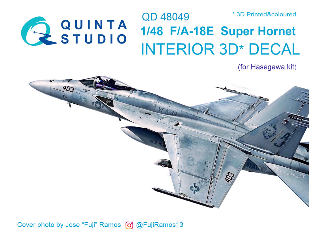 Quinta Studio QD48049 1:48 F/A-18E Hornet 3D Interior Decal