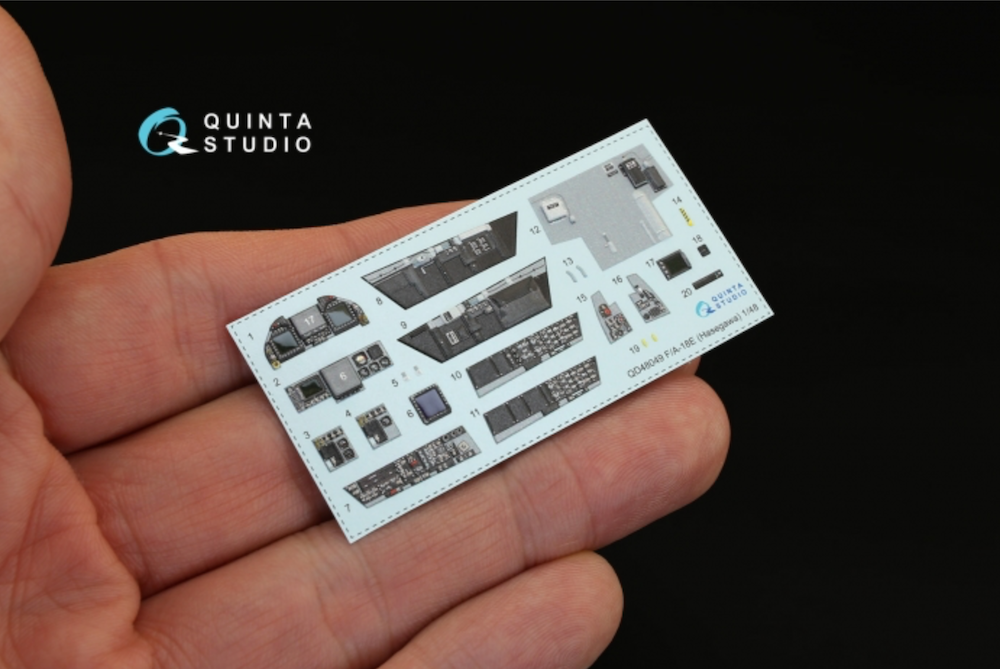 Quinta Studio QD48049 1:48 F/A-18E Hornet 3D Interior Decal