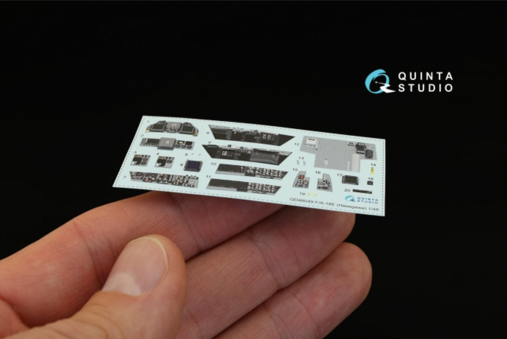 Quinta Studio QD48049 1:48 F/A-18E Hornet 3D Interior Decal