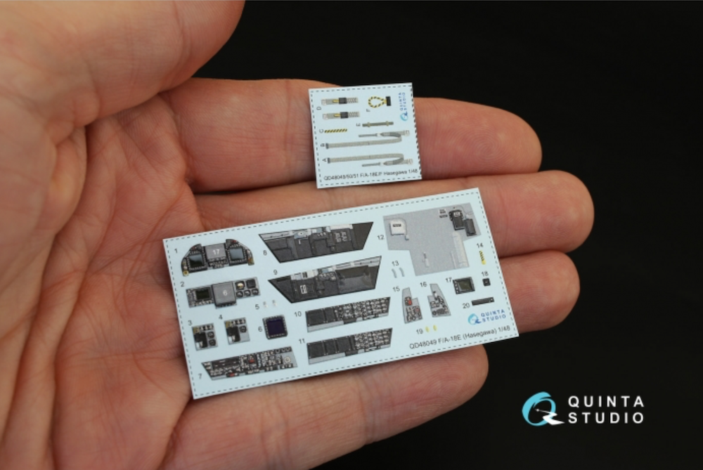 Quinta Studio QD48049 1:48 F/A-18E Hornet 3D Interior Decal