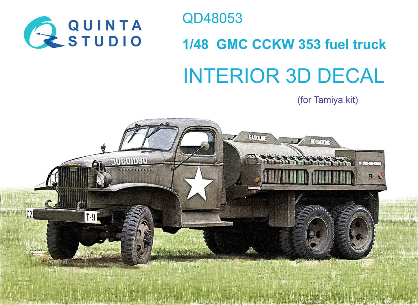 Quinta Studio QD48053 1:48 GMC CCKW 353 Fuel Truck 3D Interior Decal