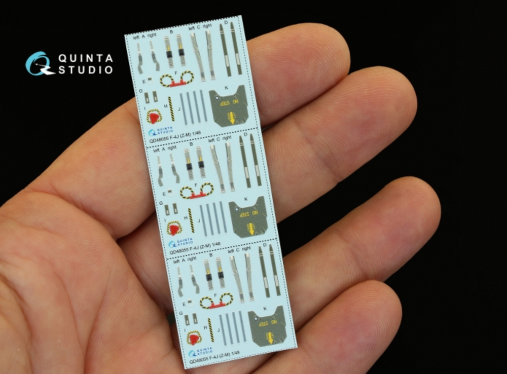 Quinta Studio QD48055 1:48 F-4J Phantom 3D Interior Decal