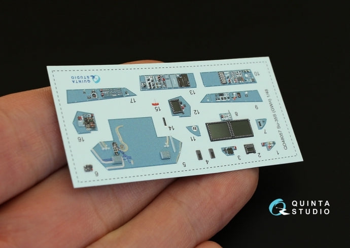 Quinta Studio QD48057 1:48 Sukhoi Su-35S 3D-Printed Interior Decals