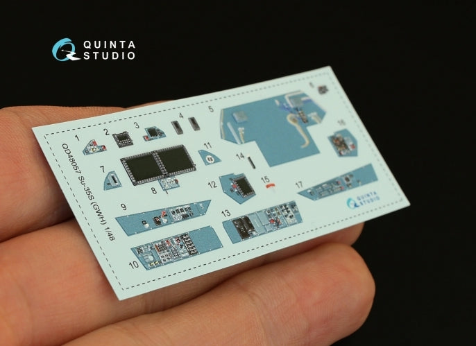Quinta Studio QD48057 1:48 Sukhoi Su-35S 3D-Printed Interior Decals