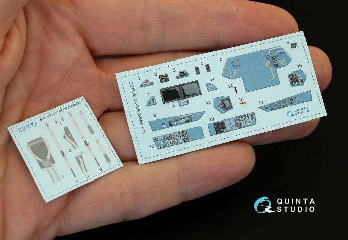 Quinta Studio QD48057 1:48 Sukhoi Su-35S 3D-Printed Interior Decals