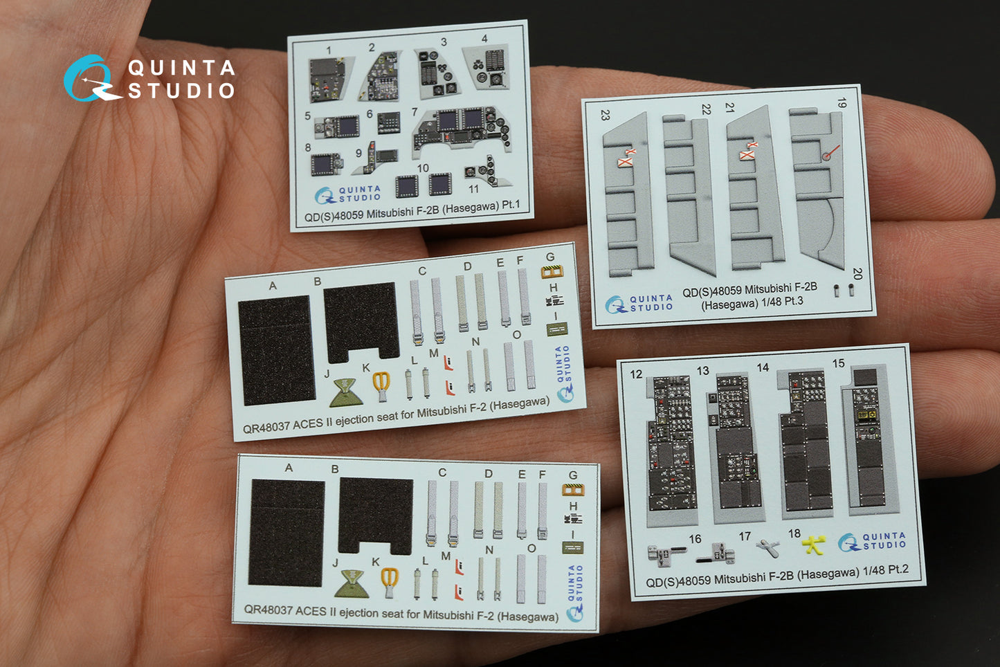 Quinta Studio QD48059 1:48 Mitsubishi F-2B 3D Interior Decal