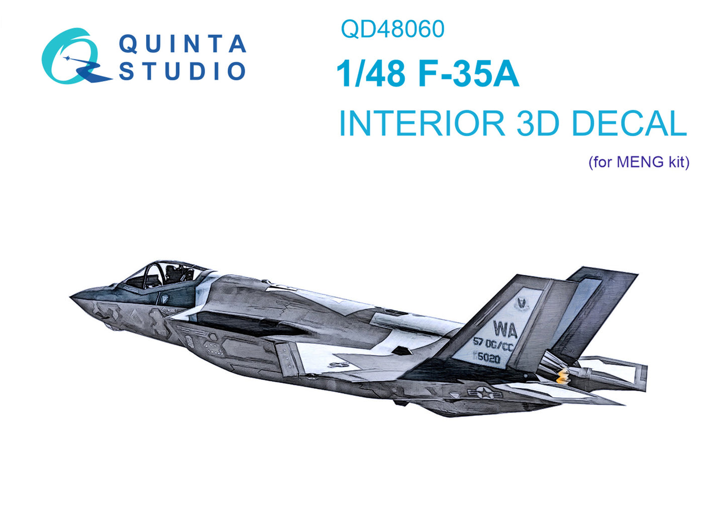 Quinta Studio QD48060 1:48 F-35A Lightning II 3D Interior Decal