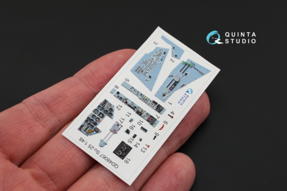 Quinta Studio QD48067 1:48 Sukhoi Su-25 3D-Printed Interior Decals