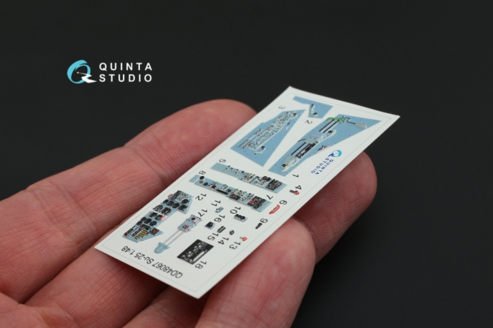 Quinta Studio QD48067 1:48 Sukhoi Su-25 3D-Printed Interior Decals