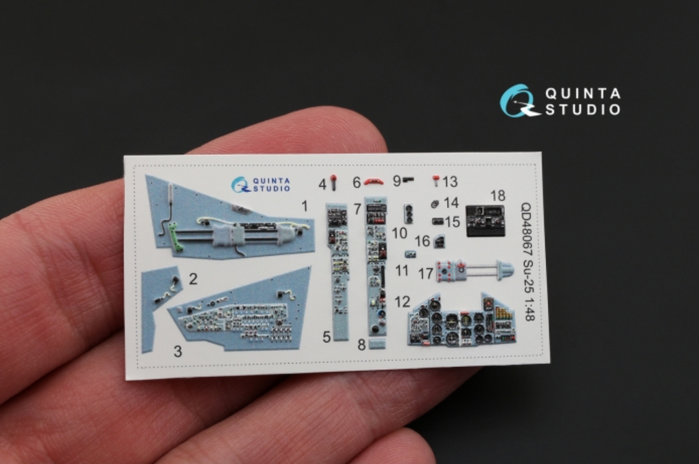 Quinta Studio QD48067 1:48 Sukhoi Su-25 3D-Printed Interior Decals