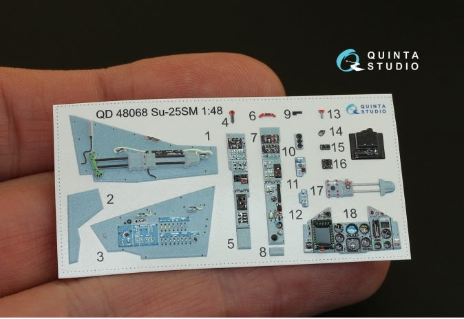 Quinta Studio QD48068 1:48 Sukhoi Su-25SM 3D-Printed Interior Decals