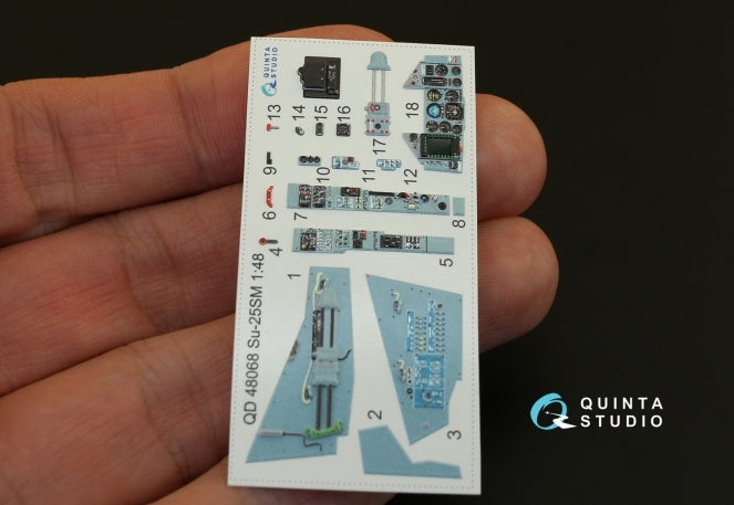 Quinta Studio QD48068 1:48 Sukhoi Su-25SM 3D-Printed Interior Decals