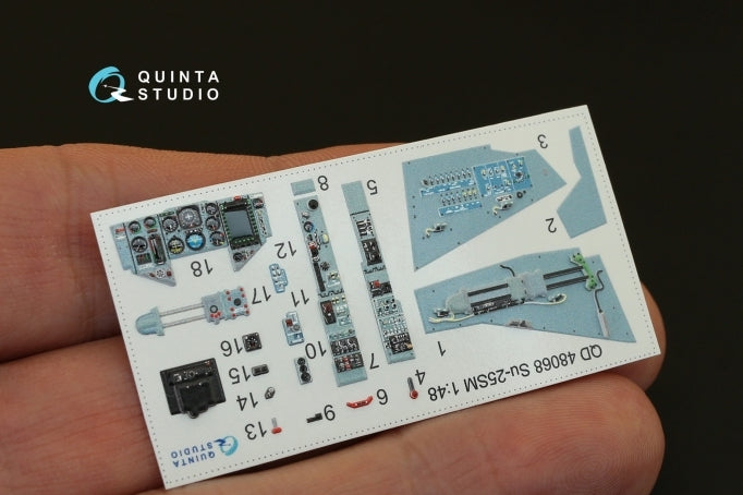 Quinta Studio QD48068 1:48 Sukhoi Su-25SM 3D-Printed Interior Decals