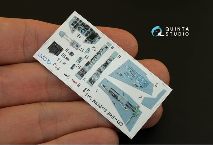 Quinta Studio QD48068 1:48 Sukhoi Su-25SM 3D-Printed Interior Decals