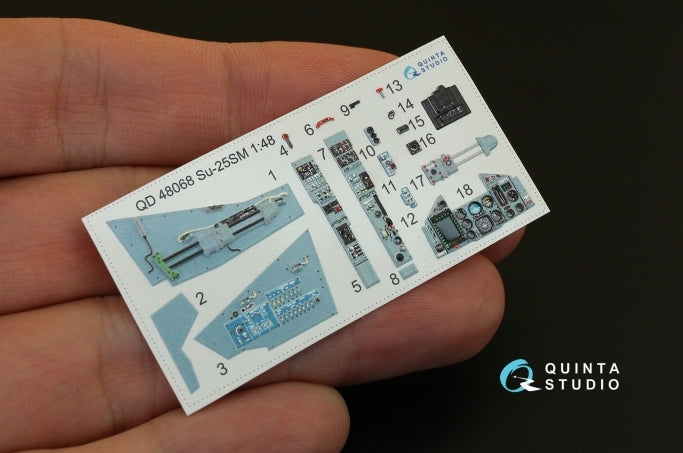 Quinta Studio QD48068 1:48 Sukhoi Su-25SM 3D-Printed Interior Decals