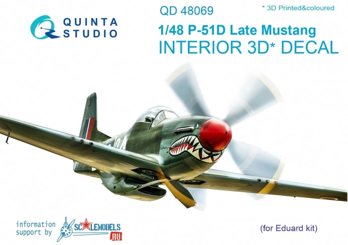 Quinta Studio QD48069 1:48 North-American P-51D Mustang
