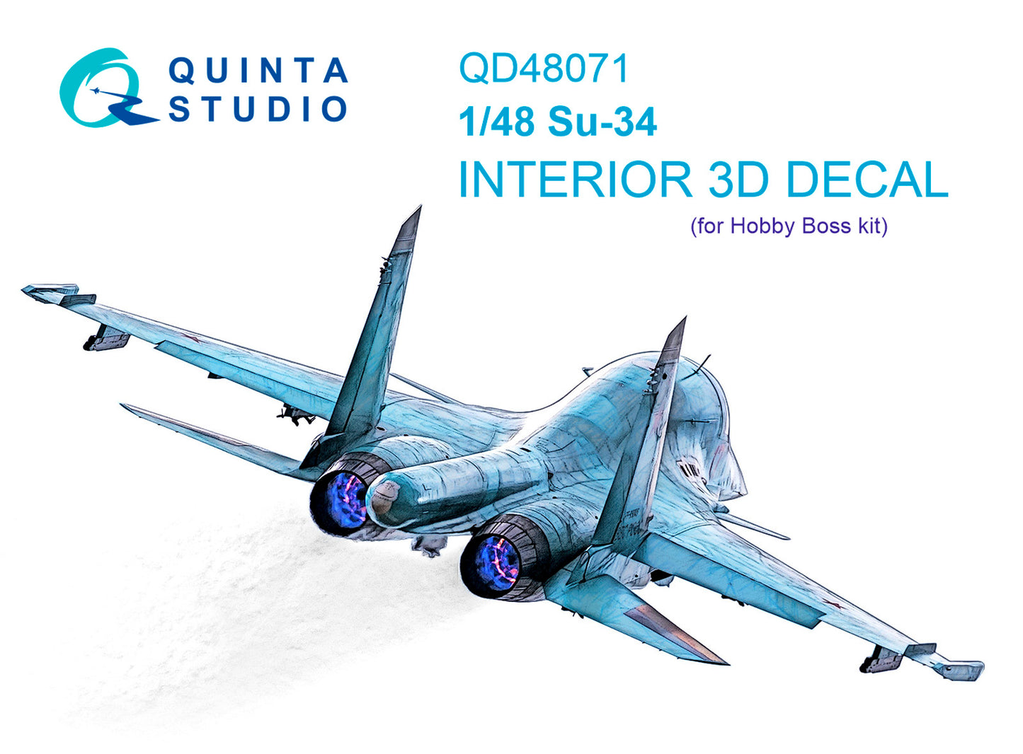 Quinta Studio QD48071 1:48 Sukhoi Su-34 3D-Printed Interior Decals