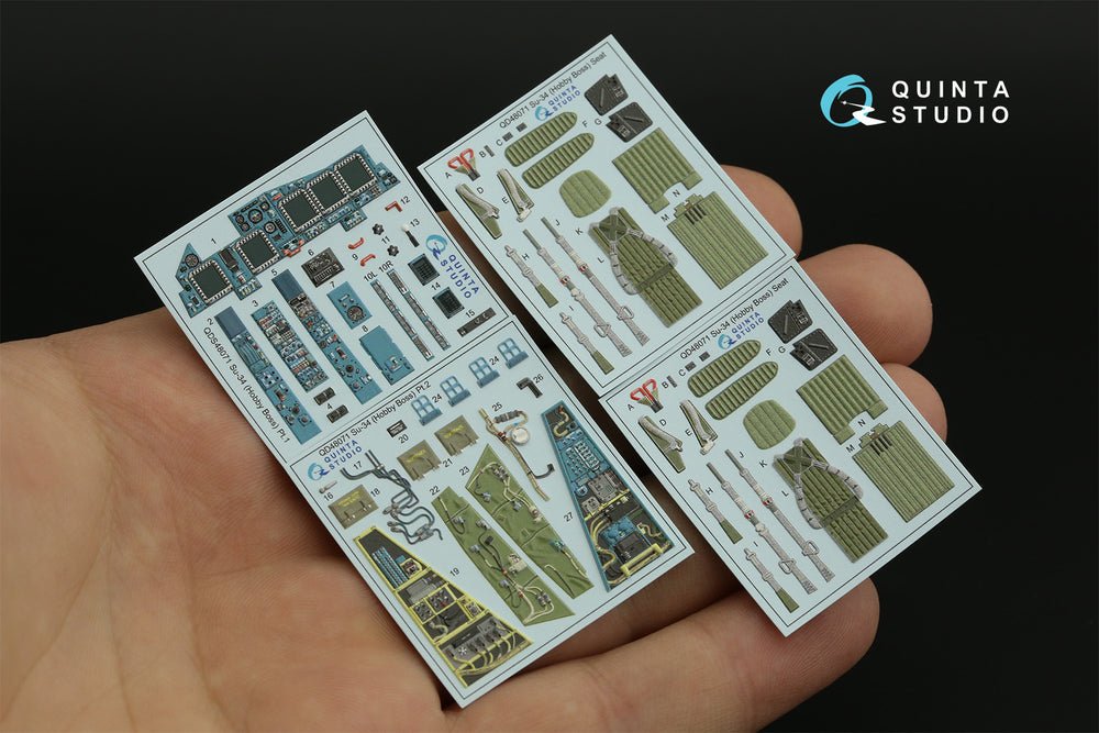 Quinta Studio QD48071 1:48 Sukhoi Su-34 3D-Printed Interior Decals