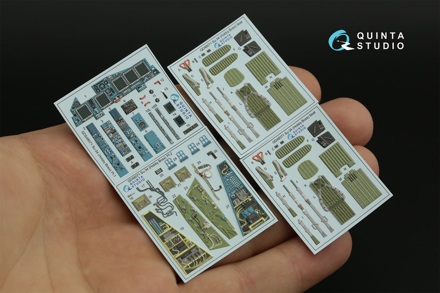 Quinta Studio QD48071 1:48 Sukhoi Su-34 3D-Printed Interior Decals
