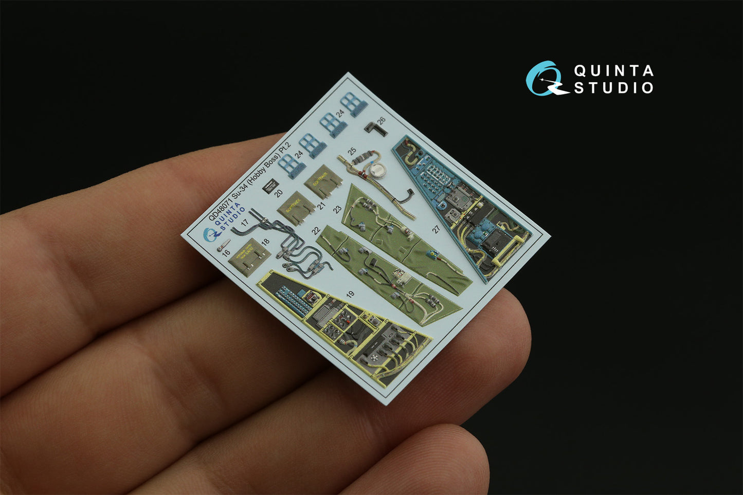Quinta Studio QD48071 1:48 Sukhoi Su-34 3D-Printed Interior Decals
