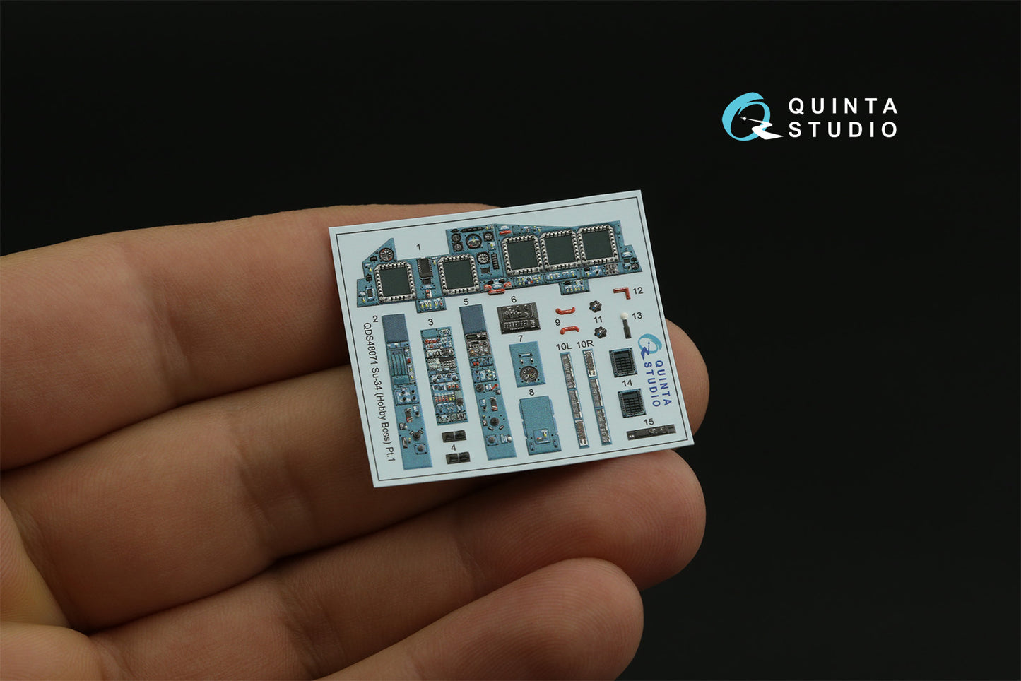 Quinta Studio QD48071 1:48 Sukhoi Su-34 3D-Printed Interior Decals