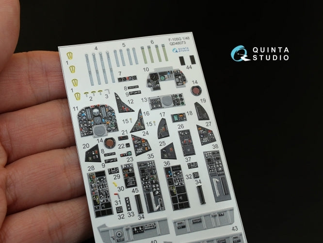 Quinta Studio QD48073 1:48 F-105G Thunderchief 3D Interior Decal