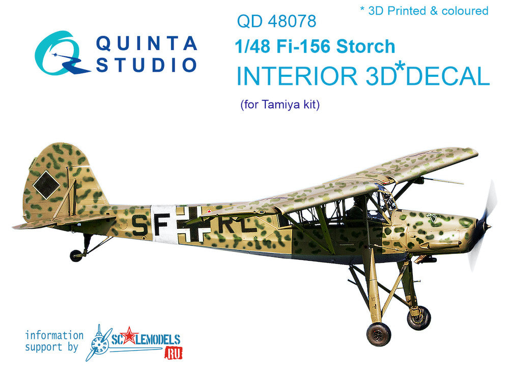 Quinta Studio QD48078 1:48 Fi-156C Storch 3D Interior Decal