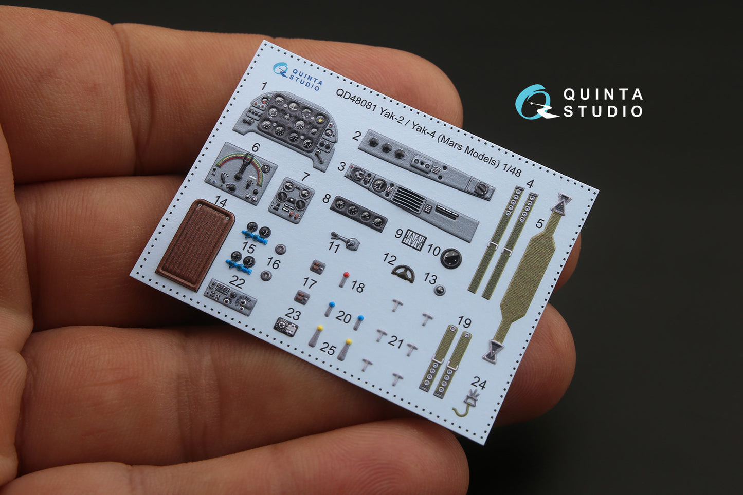 Quinta Studio QD48081 1:48 Yak-2/Yak-4 3D Interior Decal