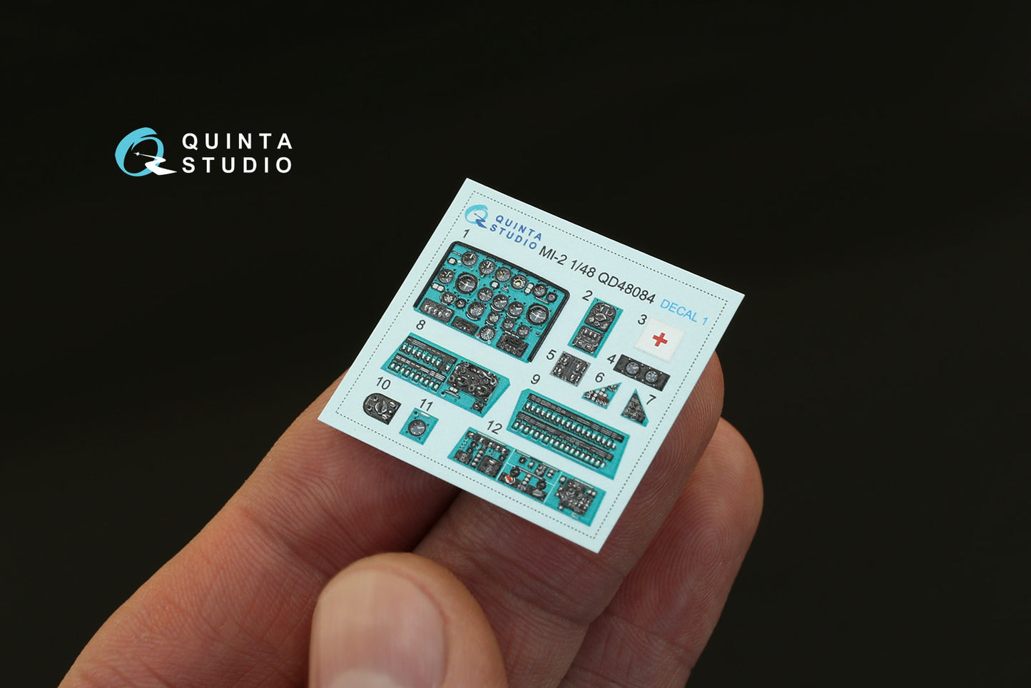 Quinta Studio QD48084 1:48 Mil Mi-2 3D-Printed coloured Interior on decal paper