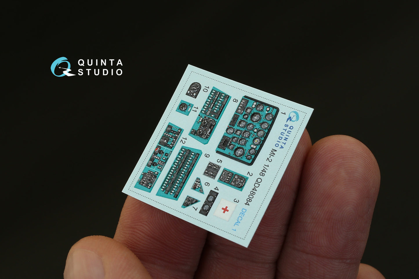 Quinta Studio QD48084 1:48 Mil Mi-2 3D-Printed coloured Interior on decal paper