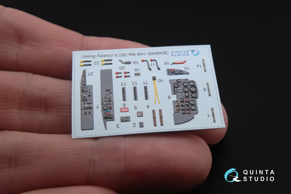 Quinta Studio QD48089 1:48 Me-262A 3D Interior Decal
